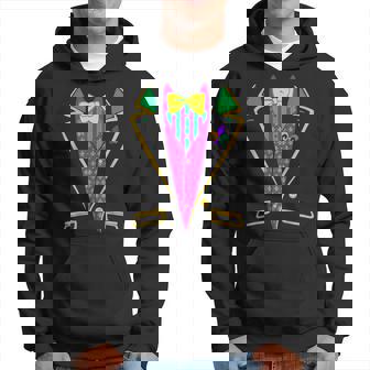 Mardi-Gras- Kids Men Mardi Gras Tuxedo Vest Boy Toddler Hoodie - Seseable