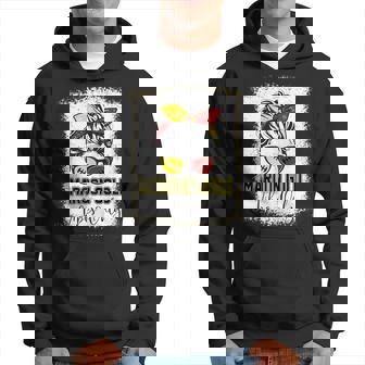 Maroon And Gold Vibes Only High School Football Game Day Hoodie - Thegiftio
