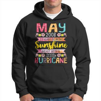 May Girls 2008 Birthday 13 Years Old Awesome Since 2008 Hoodie | Mazezy