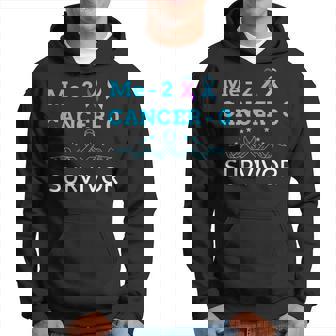 Me 2 Cancer 0 Prostate And Thyroid Ribbons Hoodie | Mazezy