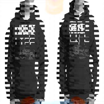 Mechanic Grease Life Gears For Car Mechanic Dad Hoodie | Mazezy