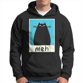 Meh Cat Meow Kitty Cat Lover Japanese Cat Kawaii Anime Hoodie - Seseable