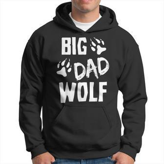 Mens Big Dad Wolf Costume Halloween Daddy Funny Dad Fathers Day Hoodie | Mazezy