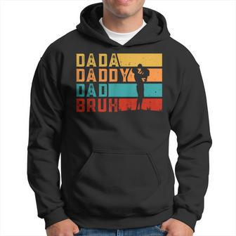 Mens Men Dada Daddy Dad Bruh Fathers Day Vintage Funny Father Hoodie - Thegiftio UK