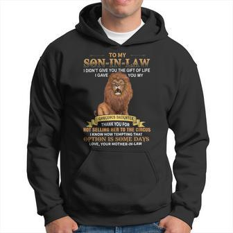 Mens To My Soninlaw Funny From Motherinlaw Thank You Hoodie - Monsterry CA