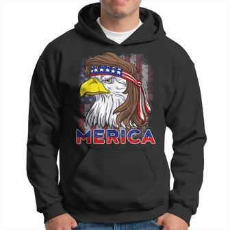 Merica Eagle Mullet American Flag Usa 4Th Of July Hoodie - Monsterry