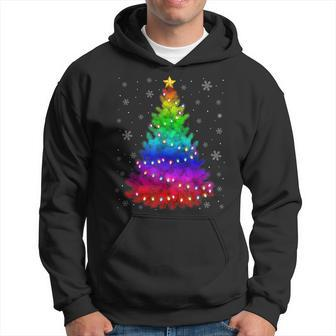 Merry Christmas Lgbt Community Xmas Tree Gay Hoodie - Thegiftio UK