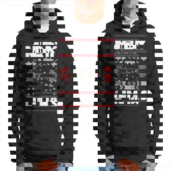 Merry Liftmas Christmas Gym Workout Fitness Hoodie - Thegiftio