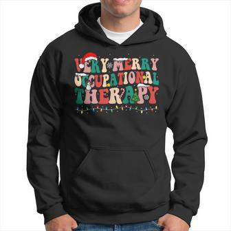 Very Merry Occupational Therapy Ot Squad Christmas Hoodie - Seseable