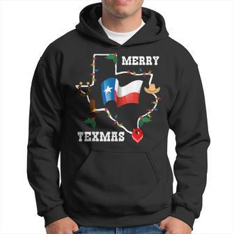 Merry Texmas Texas Flag Christmas Xmas Family Holidays Hoodie - Thegiftio UK