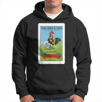 Mexican El Gallo Bingo Card Game Traditional Rooster Hoodie | Mazezy AU
