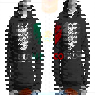 Mexico City Mexican Flag Heart Viva Mexico Independence Day Hoodie - Seseable