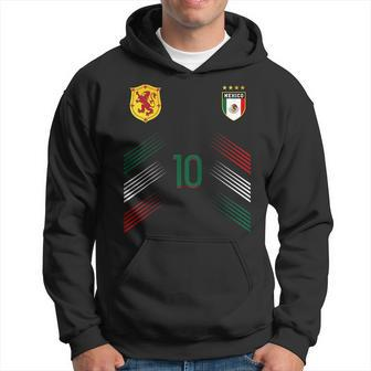 Mexico Soccer Fans Jersey Mexican Flag Football Lovers Hoodie - Seseable