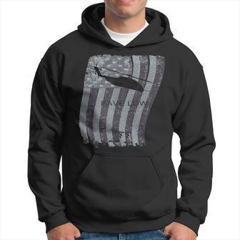 Mh-53 Pave Low Helicopter Distressed Us Flag Hoodie | Mazezy