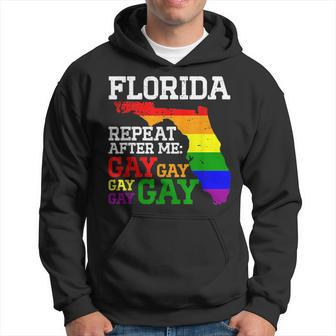Miami Lgbtq Pride Parade Florida Repeat After Me Gay Gay Hoodie | Mazezy