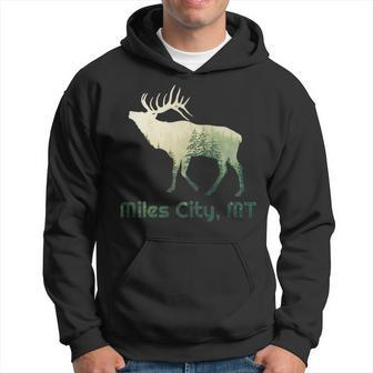 Miles City Mt Pride Elk Forest Wildlife Nature Mountain Gift Hoodie | Mazezy