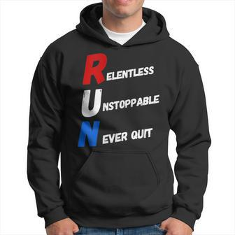Motivational Running Training Acronym Workout Gym Quote Hoodie | Mazezy CA