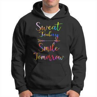 Motivational Workout Fun Design For Gym Rats Sweat Today Hoodie | Mazezy
