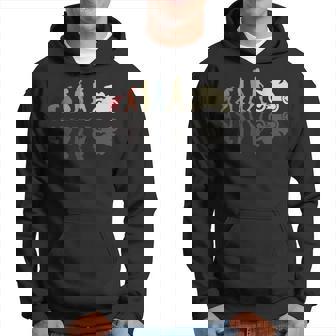 Motorcycle Evolution Vintage Shadow Biker Motorcyclist Hoodie | Mazezy