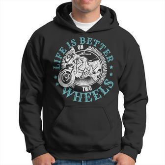 Motorcyclist Men Rider Motorcycle Biker Hoodie | Mazezy