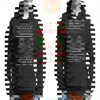 Mountain Bike Bicycle Rider Ugly Christmas Sweater Cyclist Hoodie - Monsterry