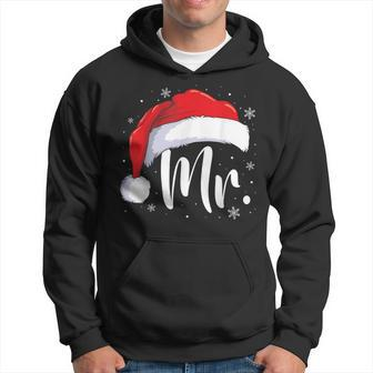 Mr Mrs Claus Christmas Couples Matching His And Her Pajamas Hoodie - Monsterry