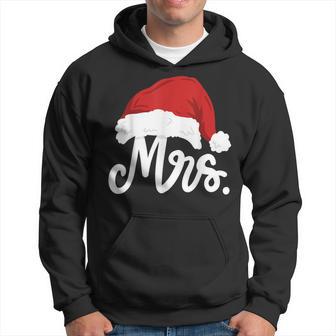 Mr And Mrs Santa Claus Couples Matching Christmas Pajamas Hoodie - Seseable