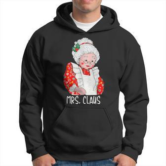 Mrs And Mr Santa Claus Couples Matching Christmas Pajamas Hoodie - Thegiftio UK