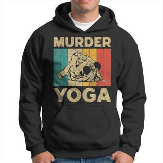 Murder Yoga Vintage Bjj Brazilian Jiu Jitsu Hoodie - Thegiftio UK