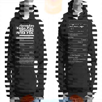 Music Nutrition Facts Xylophone Player Hoodie | Mazezy