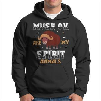 Musk Ox Are My Spirit Animal Hoodie | Mazezy