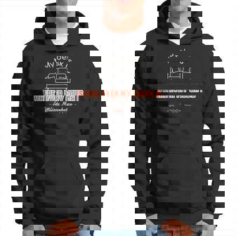 My Desk Is Where Ever My Couch Is Hoodie | Mazezy