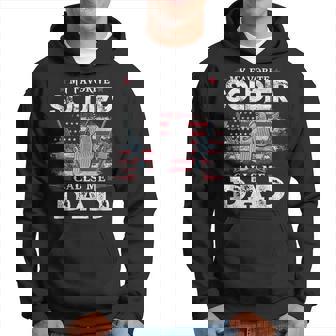 My Favorite Soldier Calls Me Dad Usa Flag Dad Father Gift Gift For Mens Hoodie | Mazezy