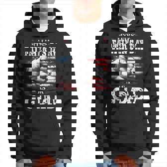My First Fathers Day As A G Dad American Flag New Grandpa Hoodie | Mazezy