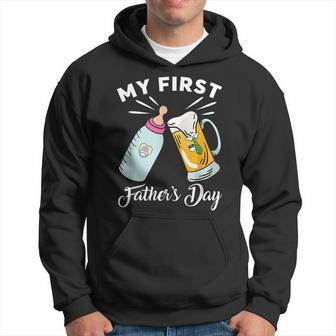 My Fisrt Fathers Day New Dad Gifts Matching Daddy And Baby Hoodie - Thegiftio UK