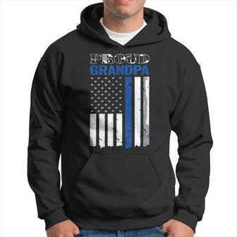 My Grandson Has Your Back Proud Police Officer Grandpa Gift For Mens Hoodie | Mazezy