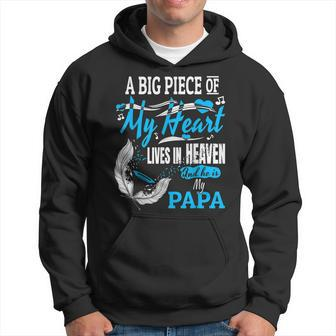 My Papa Lives In Heaven Memorial Day Papa Dad Grandpa Hoodie | Mazezy