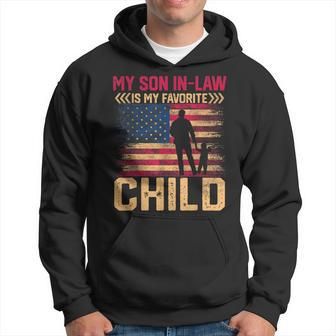 My Son In Law Is My Favorite Child Us Flag Father In Law Hoodie - Seseable