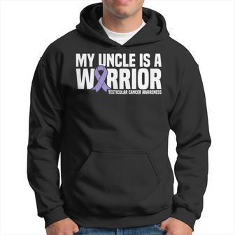 My Uncle Is A Warrior Testicular Cancer Awareness Hoodie | Mazezy