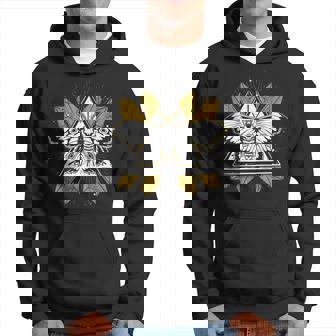 Mysticism Pagan Blackcraft Wiccan Scary Insect Moth Occult Hoodie | Mazezy