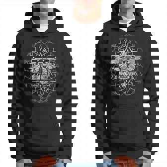 Mysticism Pagan Blackcraft Wiccan Scary Insect Occult Moth Hoodie | Mazezy