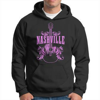 Nashville Guitar Tennessee Country Music City Vintage Hoodie | Mazezy
