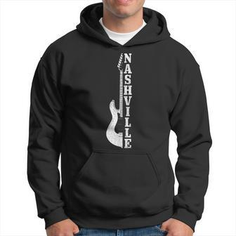 Nashville Guitar Tennessee Vintage Country Music City Hoodie | Mazezy