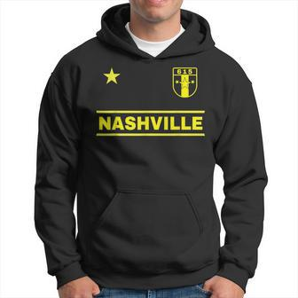Nashville Tennessee - 615 Star Designer Badge Edition Hoodie - Seseable