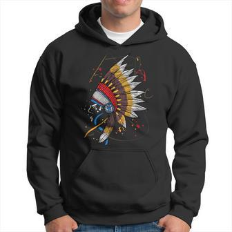 Native American Headdress Gift Indian Pride Hoodie | Mazezy UK