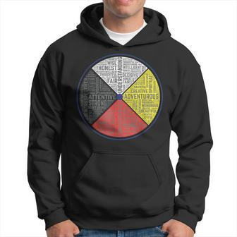 Native American Indian Words Of The Medicine Wheel Spiritual Hoodie | Mazezy