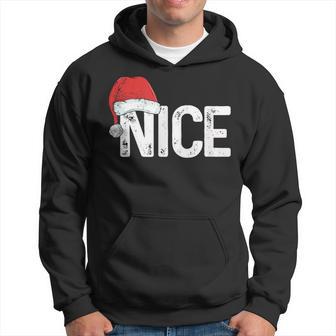 Naughty Or Nice Matching Christmas Couples Costume Hoodie - Thegiftio UK