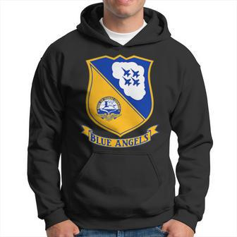 Navy Blue Angels Air Show Military Veteran Patch Hoodie | Mazezy