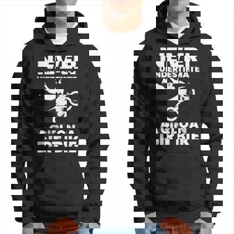 Never Underestimate A Girl On A Dirt Bike Dirt Biking Hoodie | Mazezy