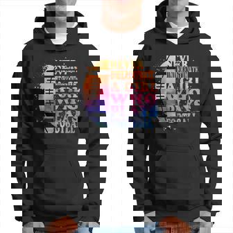 Never Underestimate A Girl Who Plays Football Girls Hoodie - Seseable